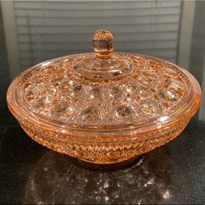 Indiana Glass Vintage Covered Candy Dish